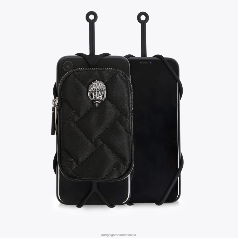 vrouwen Kurt Geiger N206R537 London Eagle telefoonhouder zwarte combinatie | accessoires