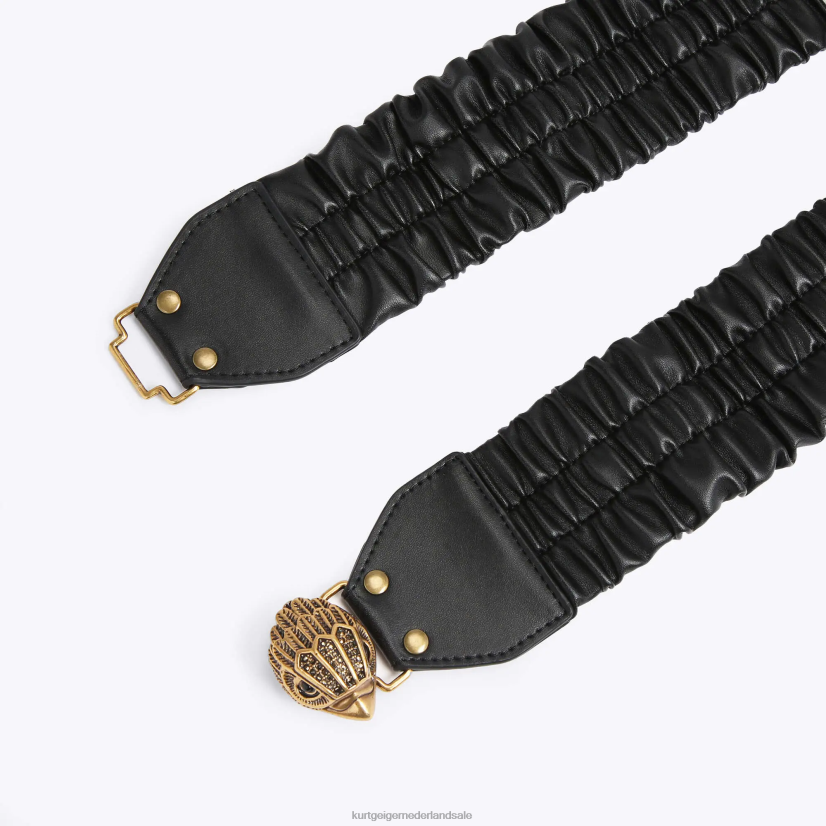 vrouwen Kurt Geiger N206R567 London Eagle stretch 65 riem zwart | accessoires