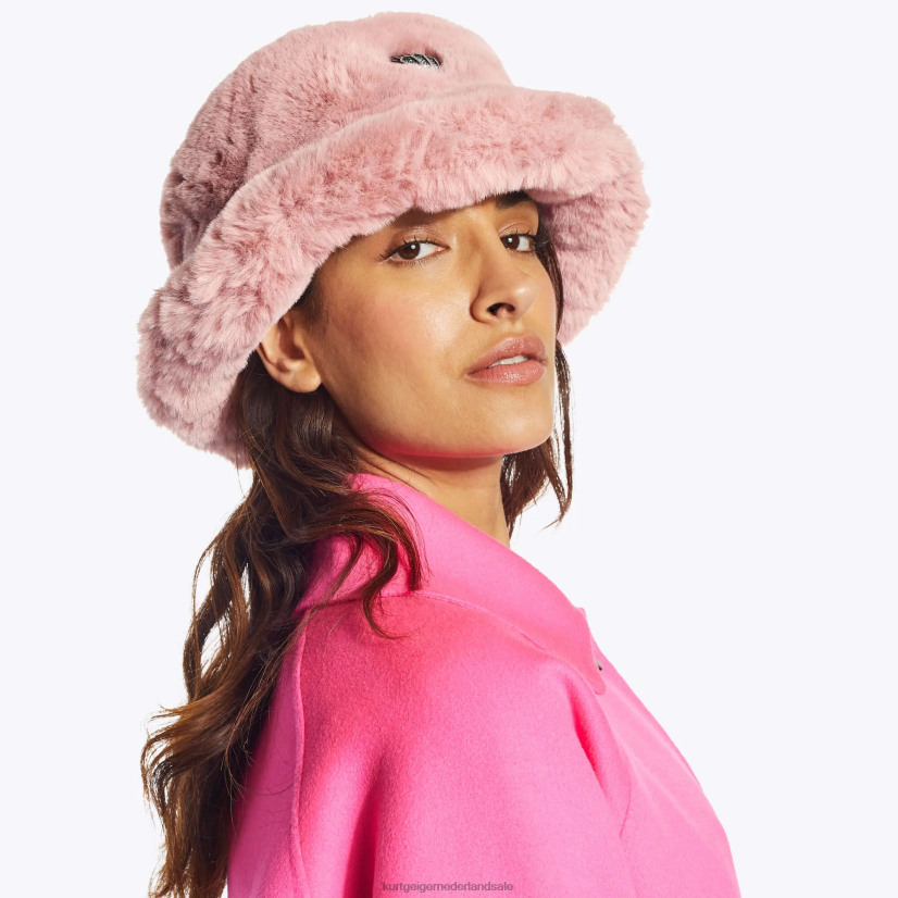 vrouwen Kurt Geiger N206R507 London Poppy vissershoed roze | accessoires