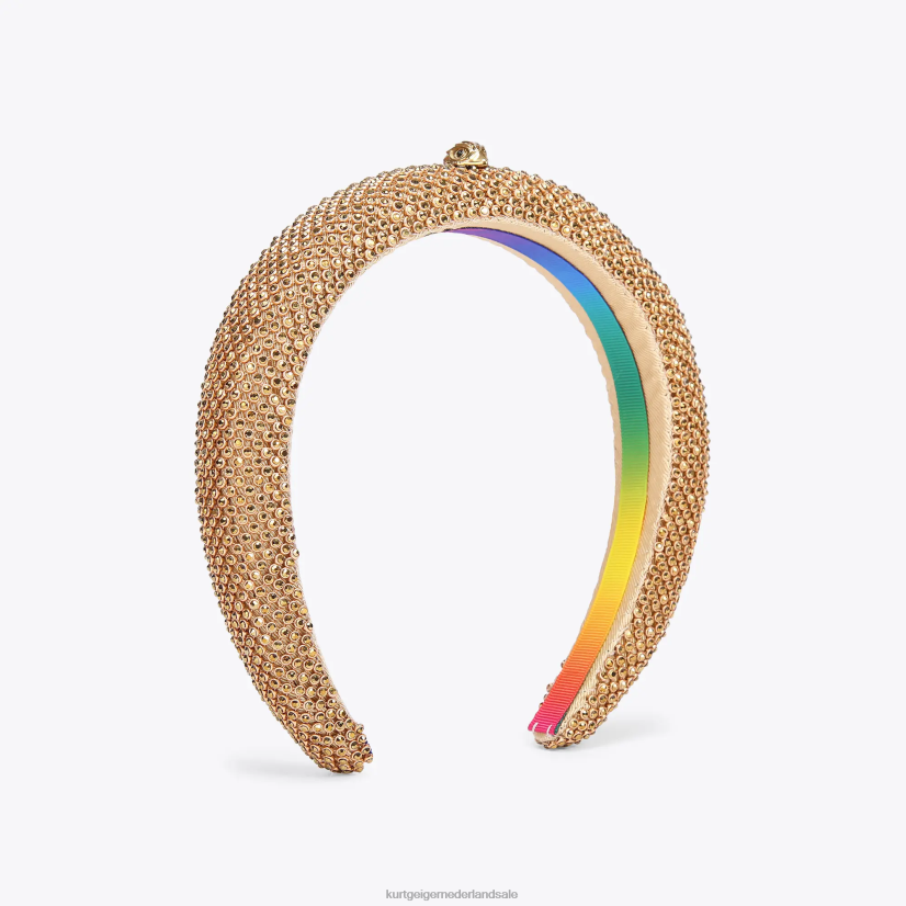vrouwen Kurt Geiger N206R515 Londen kristallen hoofdband goud | accessoires