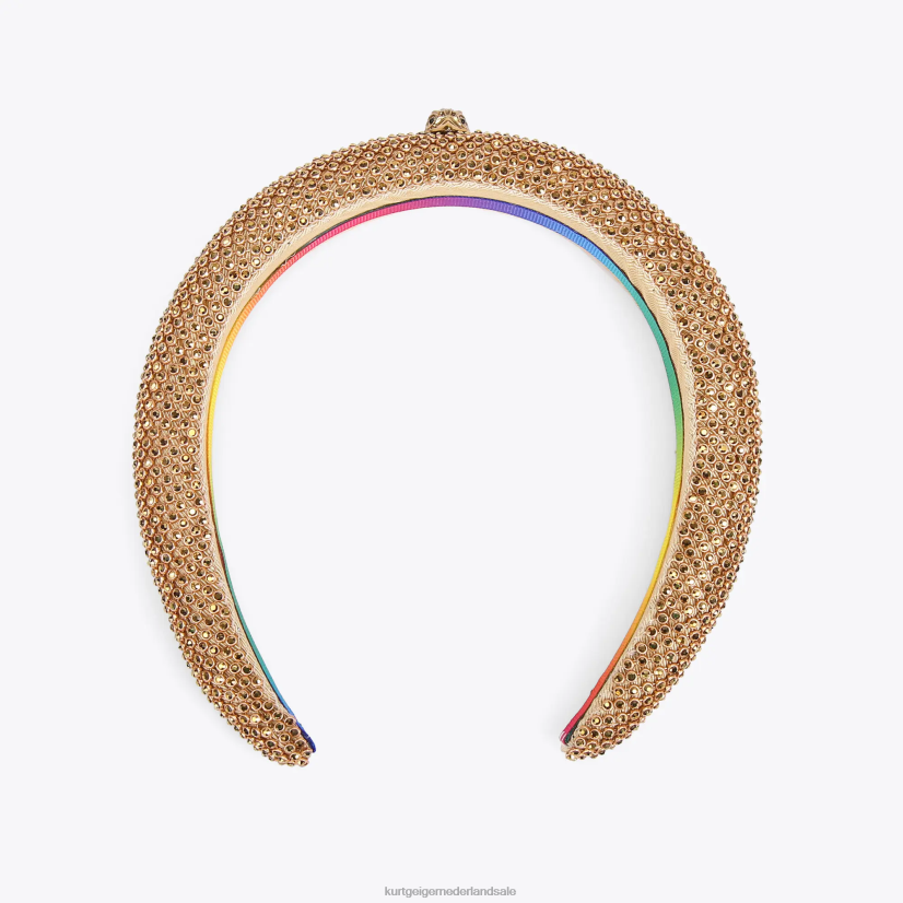 vrouwen Kurt Geiger N206R515 Londen kristallen hoofdband goud | accessoires