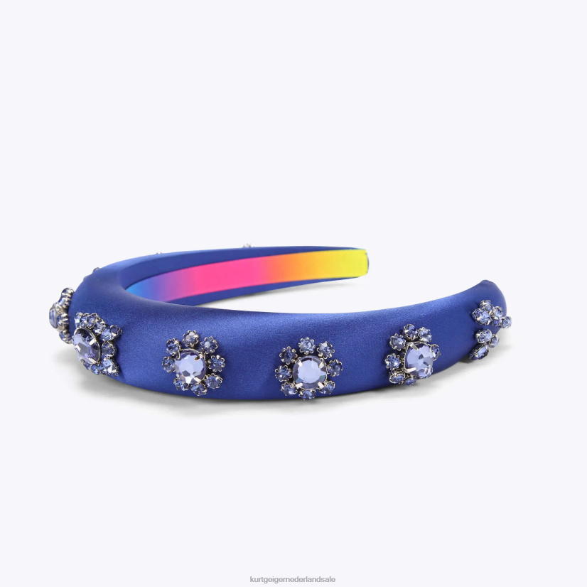 vrouwen Kurt Geiger N206R576 Londen kristallen hoofdband blauw | accessoires