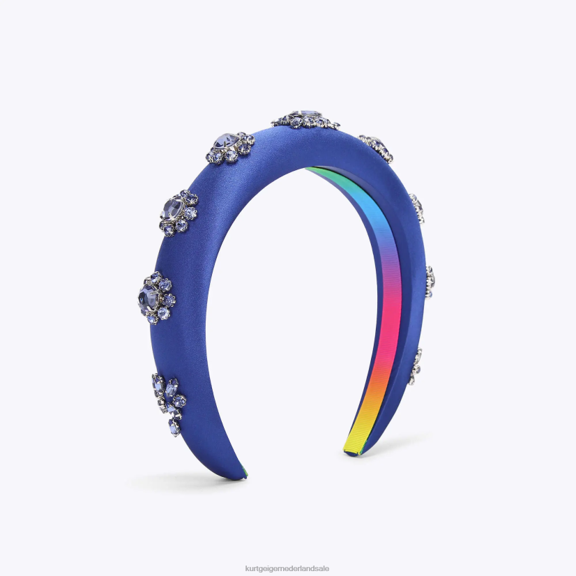 vrouwen Kurt Geiger N206R576 Londen kristallen hoofdband blauw | accessoires