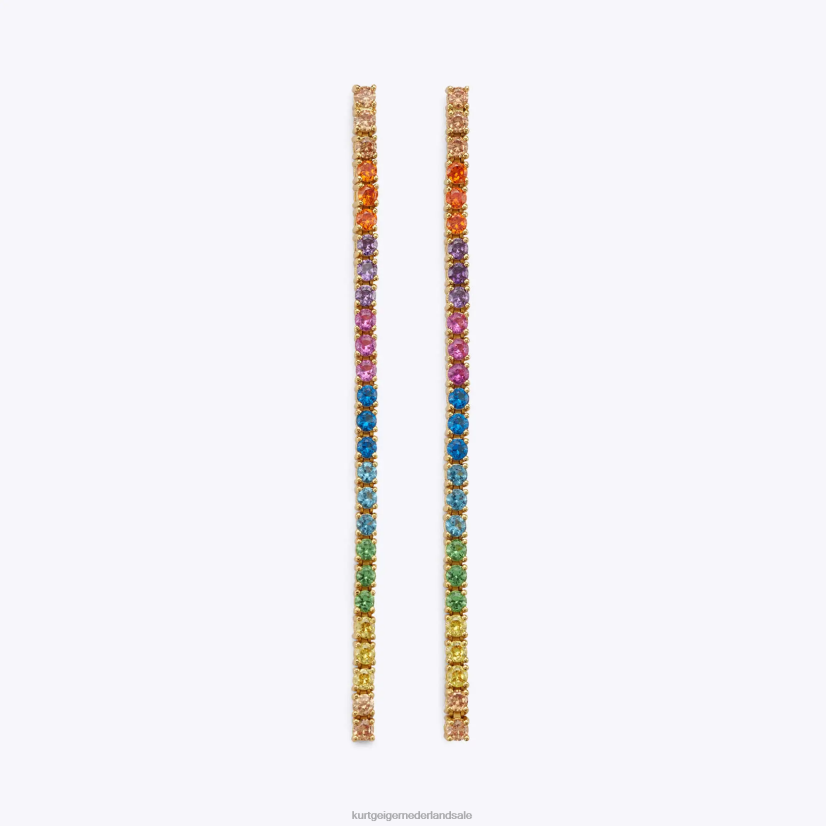 vrouwen Kurt Geiger N206R171 Londen regenboog lineaire lijnen meerdere/andere | accessoires