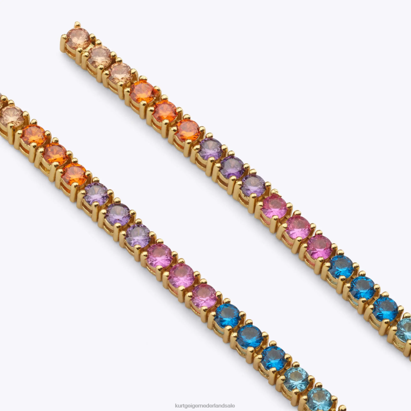 vrouwen Kurt Geiger N206R171 Londen regenboog lineaire lijnen meerdere/andere | accessoires