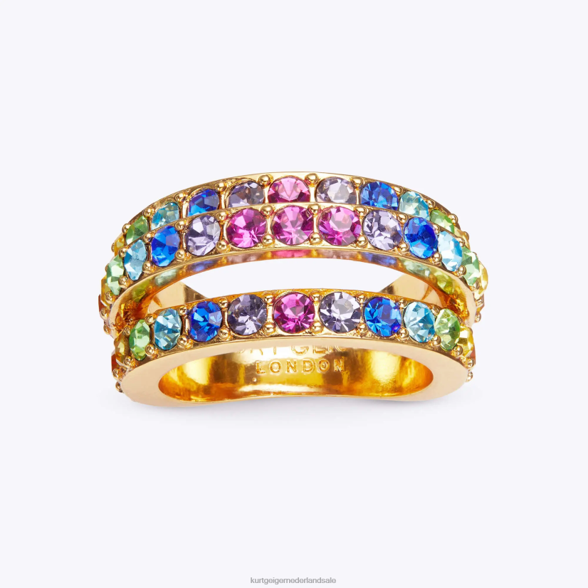 vrouwen Kurt Geiger N206R180 Londense regenboog drievoudige ring meerdere/andere | accessoires