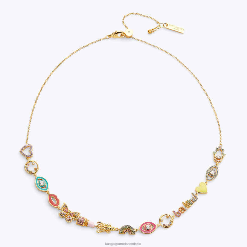 vrouwen Kurt Geiger N206R188 Londen multi-charme ketting meerdere/andere | accessoires