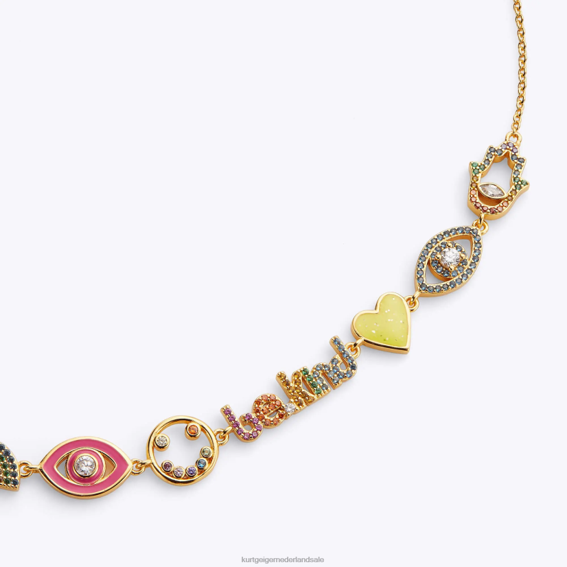 vrouwen Kurt Geiger N206R188 Londen multi-charme ketting meerdere/andere | accessoires