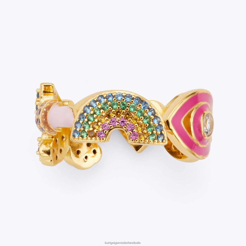 vrouwen Kurt Geiger N206R196 Londen multi-charme ring meerdere/andere | accessoires