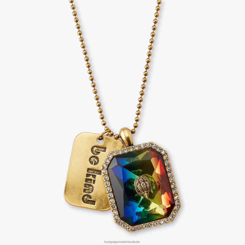 vrouwen Kurt Geiger N206R203 Londen regenboog edelsteen ketting meerdere/andere | accessoires