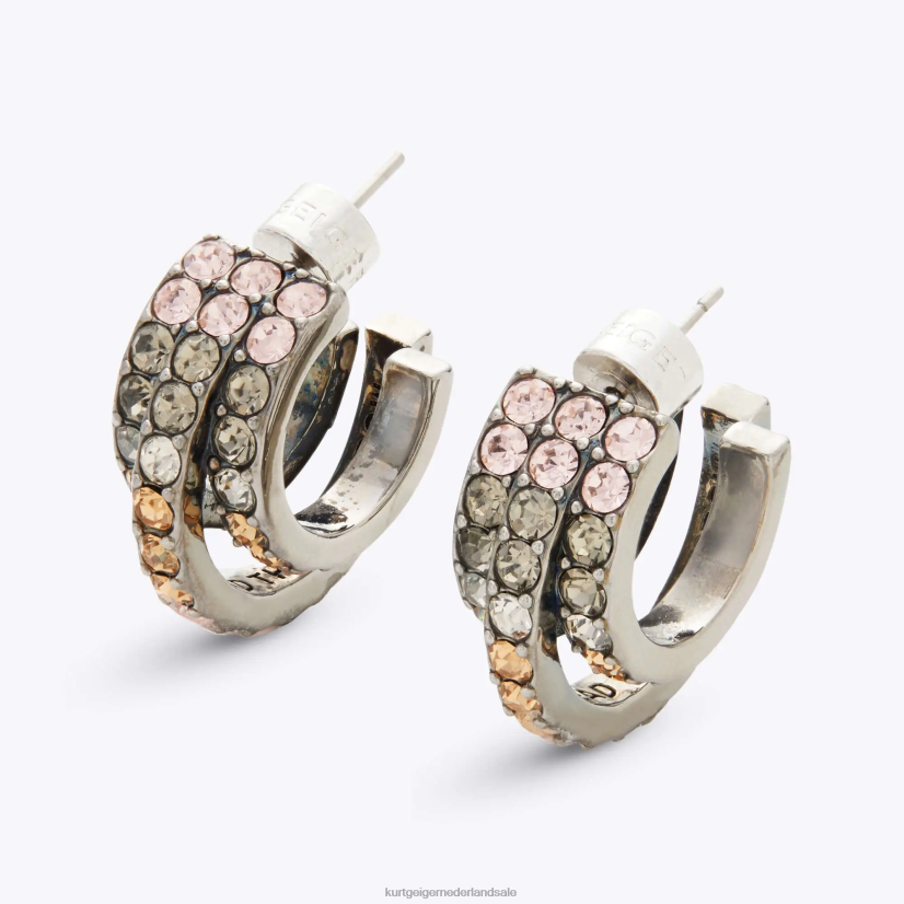 vrouwen Kurt Geiger N206R206 Londen regenboog drievoudige hoepels metalen combinatie | accessoires