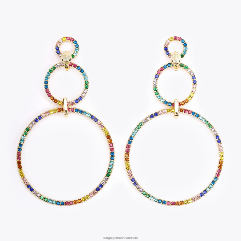 vrouwen Kurt Geiger N206R235 Londen dubbele cirkel oorbellen meerdere/andere | accessoires