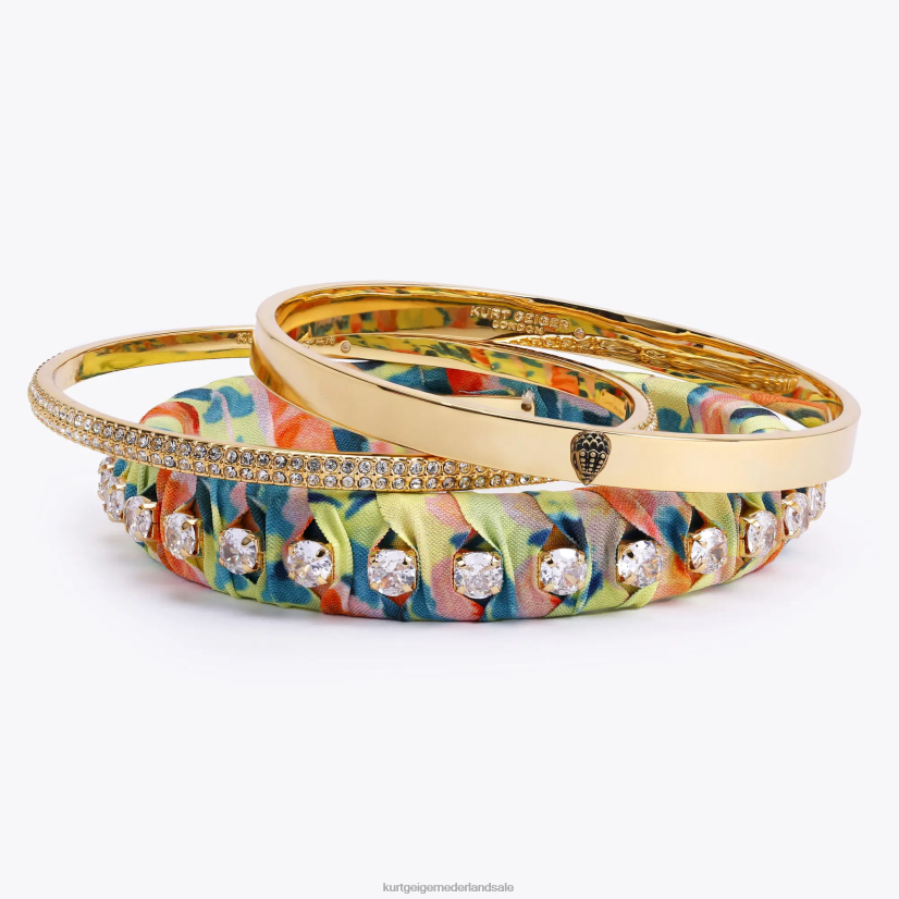 vrouwen Kurt Geiger N206R242 Londen sjaal drievoudige armbanden oranje | accessoires