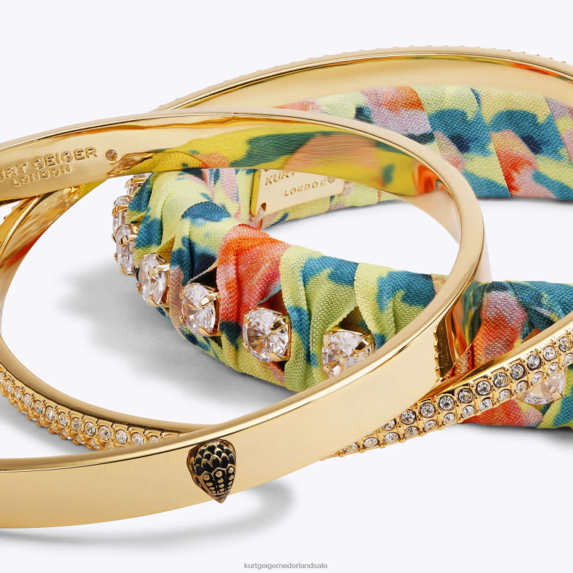 vrouwen Kurt Geiger N206R242 Londen sjaal drievoudige armbanden oranje | accessoires