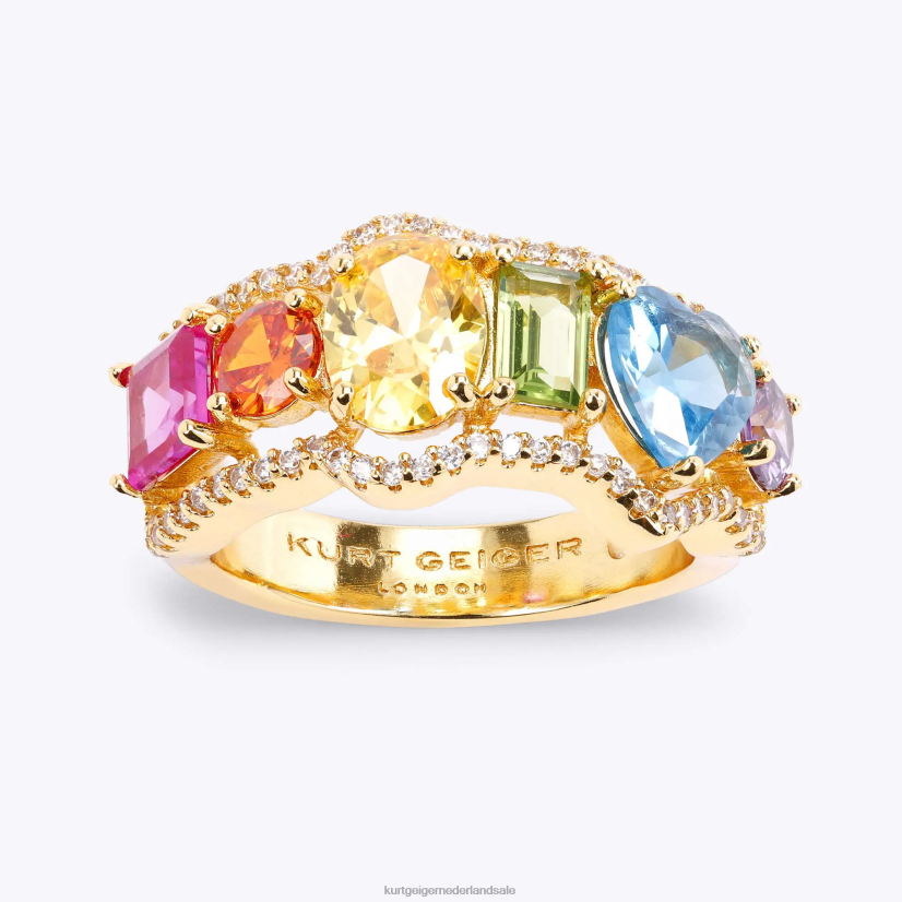 vrouwen Kurt Geiger N206R250 London Rainbow Mix-ring meerdere/andere | accessoires