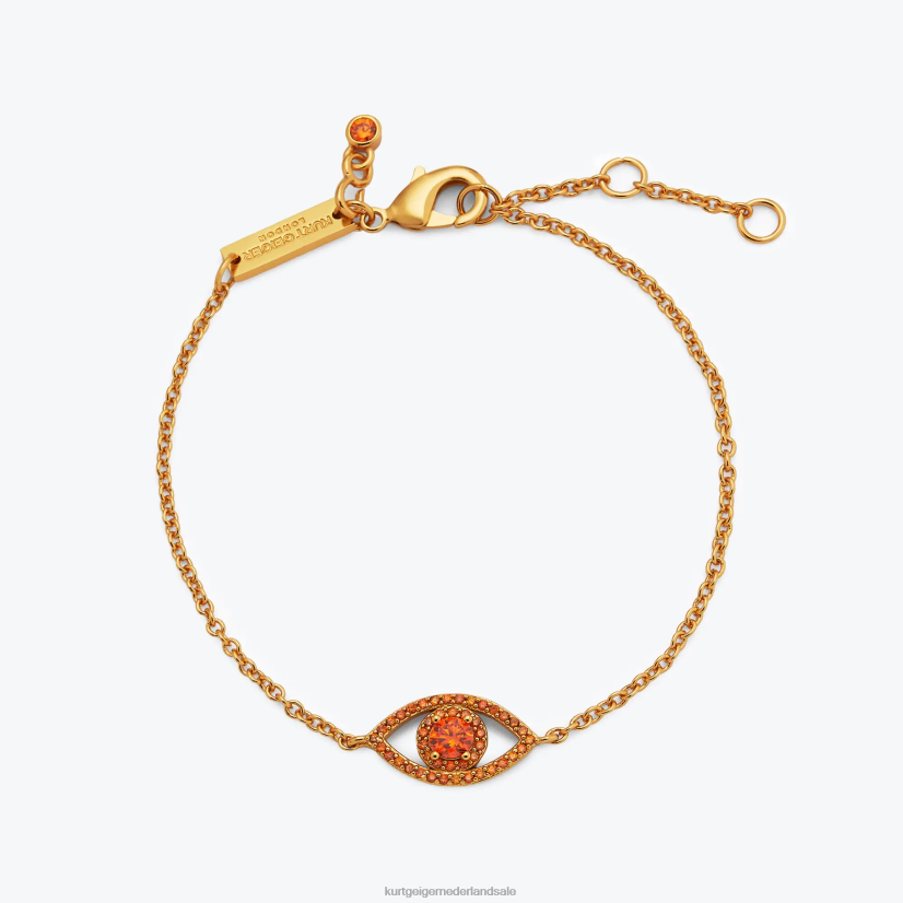 vrouwen Kurt Geiger N206R534 Londen boze oog kettingarmband oranje | accessoires