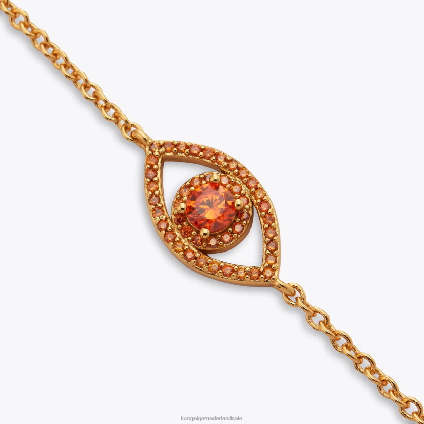 vrouwen Kurt Geiger N206R534 Londen boze oog kettingarmband oranje | accessoires