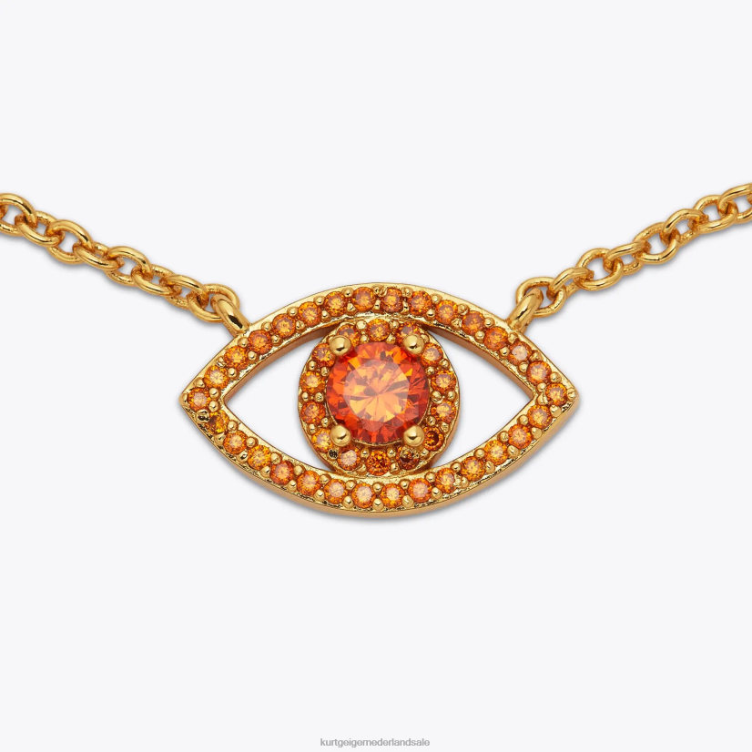 vrouwen Kurt Geiger N206R535 Londen boze oog hanger ketting oranje | accessoires