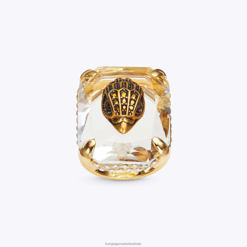 vrouwen Kurt Geiger N206R541 London Eagle XL kristallen ring goud | accessoires