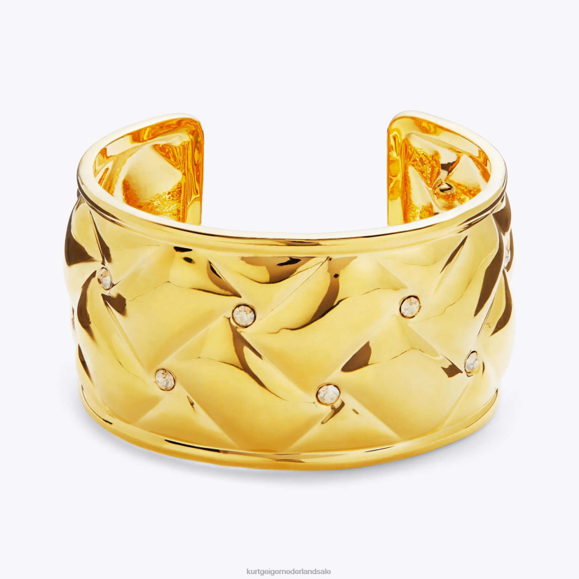 vrouwen Kurt Geiger N206R543 Londen metalen gewatteerde xl armband goud | accessoires