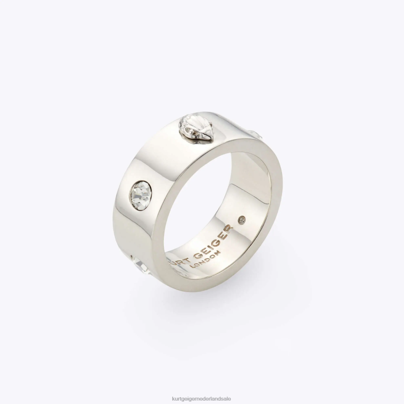 vrouwen Kurt Geiger N206R547 Londen metalen adelaarsring zilver | accessoires