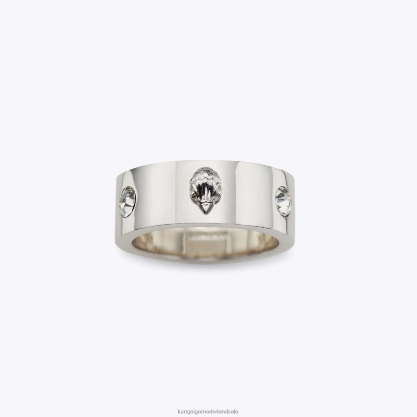 vrouwen Kurt Geiger N206R547 Londen metalen adelaarsring zilver | accessoires