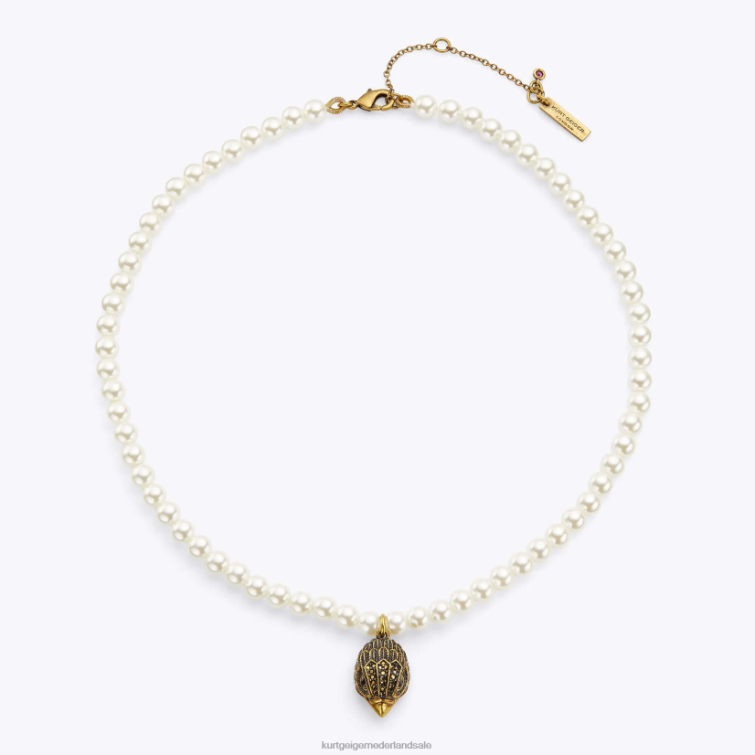 vrouwen Kurt Geiger N206R570 Londense adelaar parelketting wit | accessoires