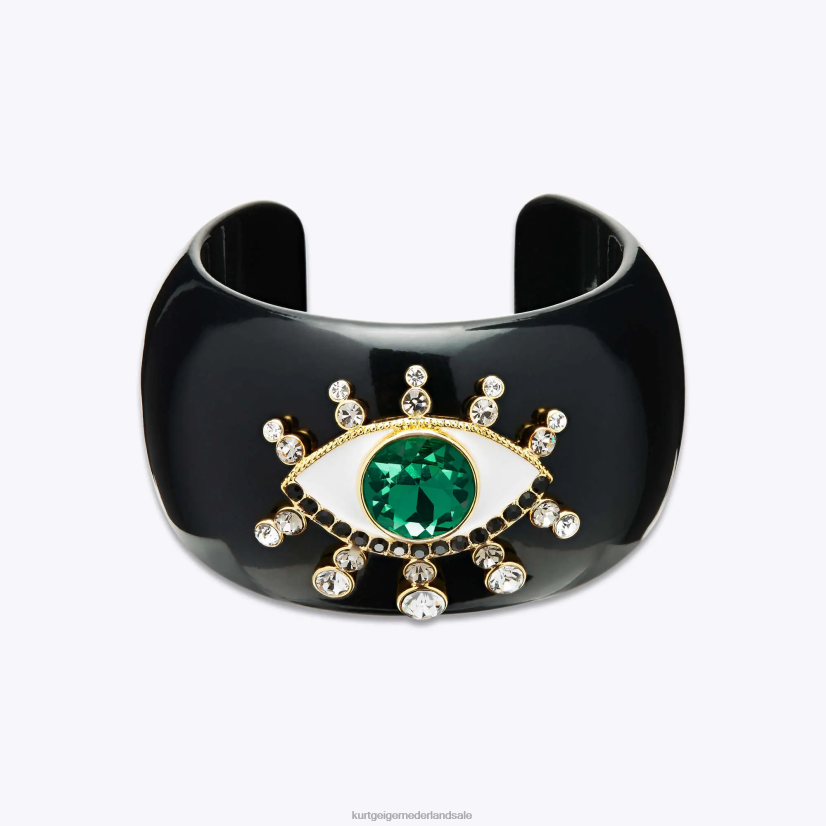 vrouwen Kurt Geiger N206R579 Londen hars boze oog armband zwart | accessoires