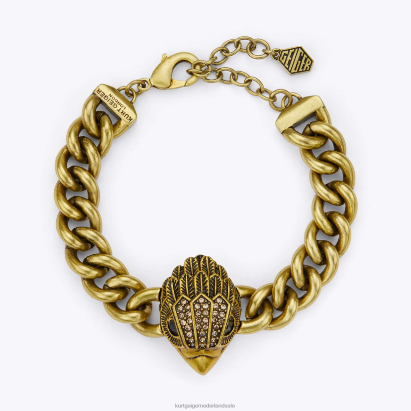 vrouwen Kurt Geiger N206R582 London Eagle XL dikke armband goud | accessoires