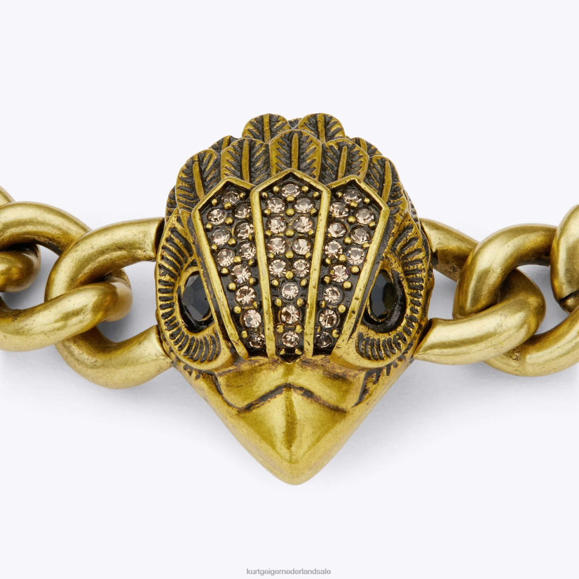 vrouwen Kurt Geiger N206R582 London Eagle XL dikke armband goud | accessoires