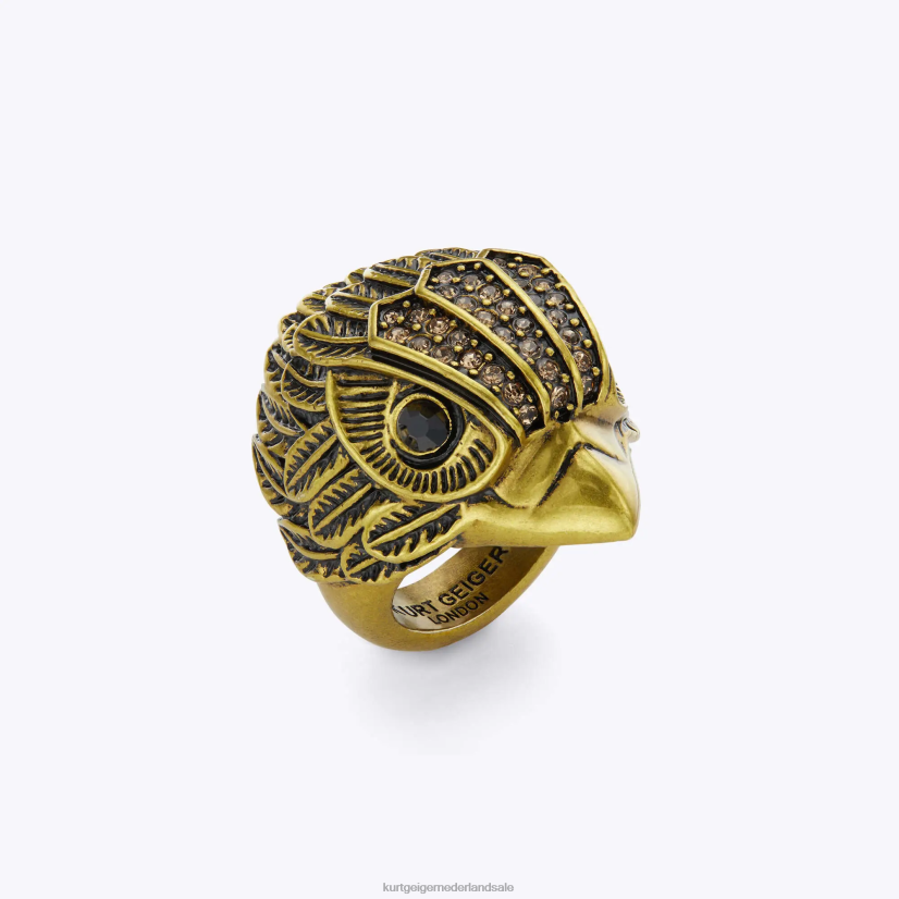 vrouwen Kurt Geiger N206R583 London Eagle XL dikke ring goud | accessoires