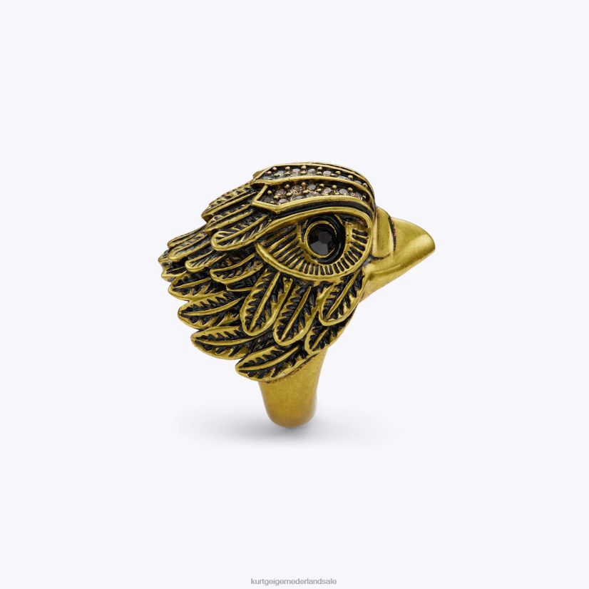 vrouwen Kurt Geiger N206R583 London Eagle XL dikke ring goud | accessoires