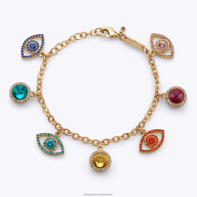 vrouwen Kurt Geiger N206R588 Londen boze oog kristallen armband goud | accessoires