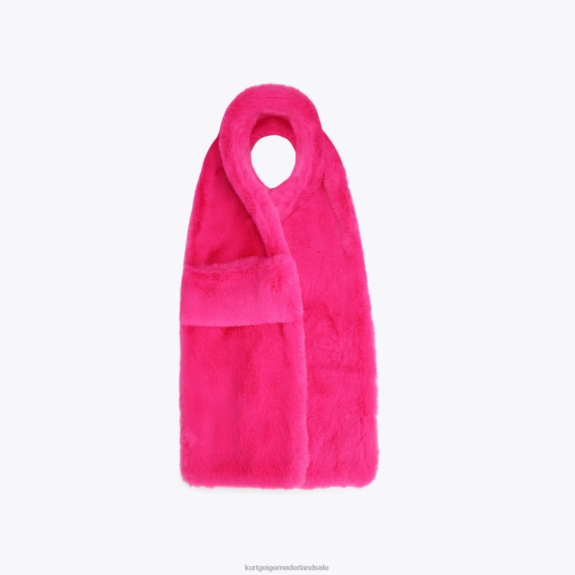 vrouwen Kurt Geiger N206R506 Londen Poppy sjaal fushia | accessoires