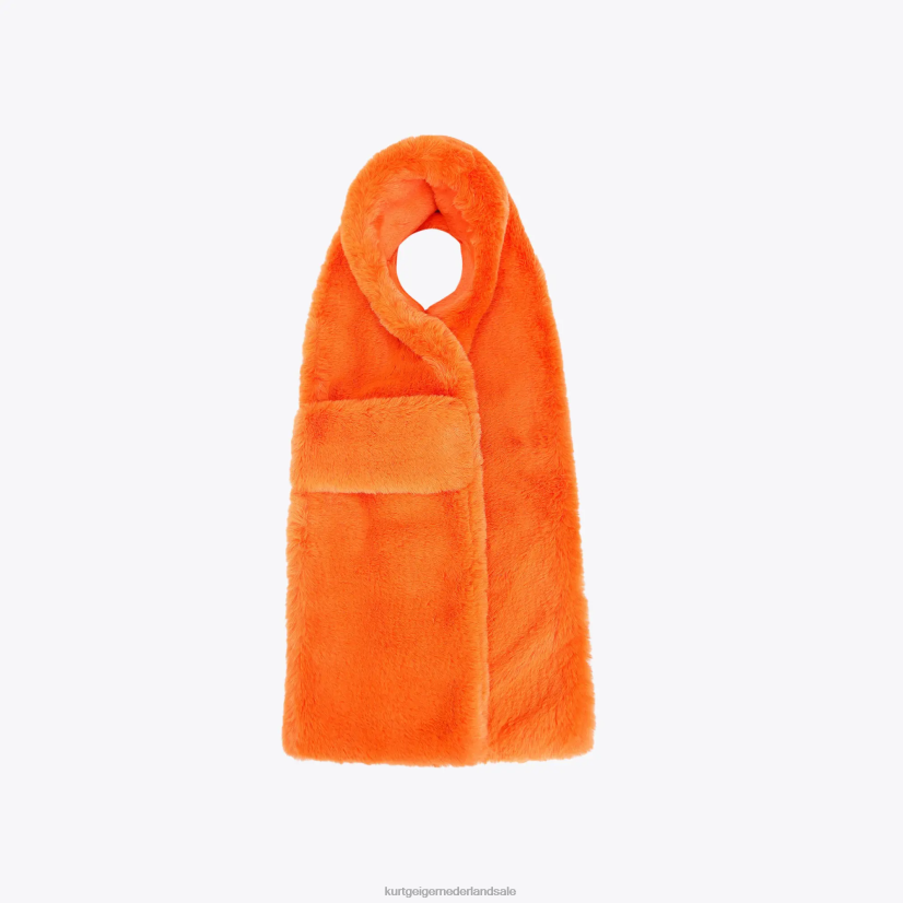 vrouwen Kurt Geiger N206R513 Londen Poppy sjaal oranje | accessoires