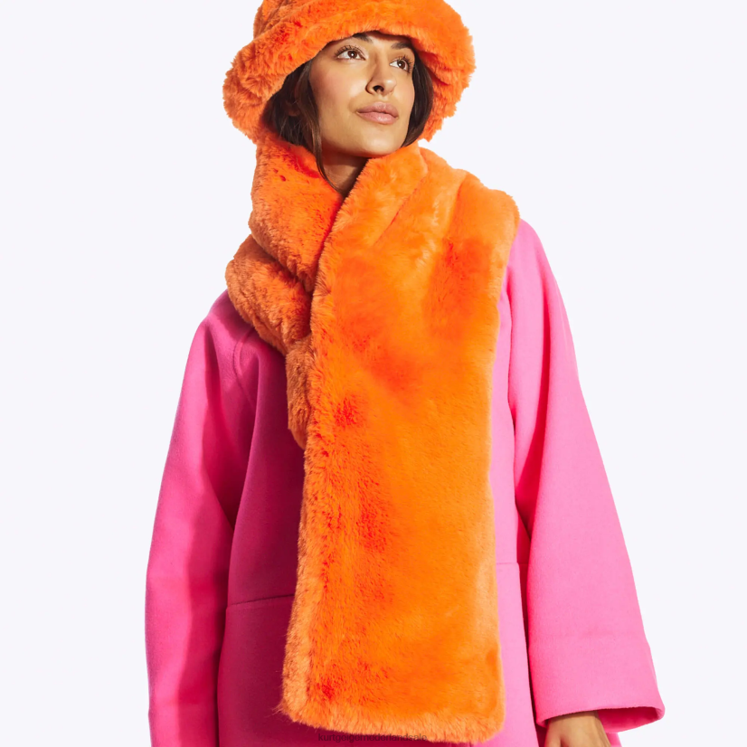 vrouwen Kurt Geiger N206R513 Londen Poppy sjaal oranje | accessoires