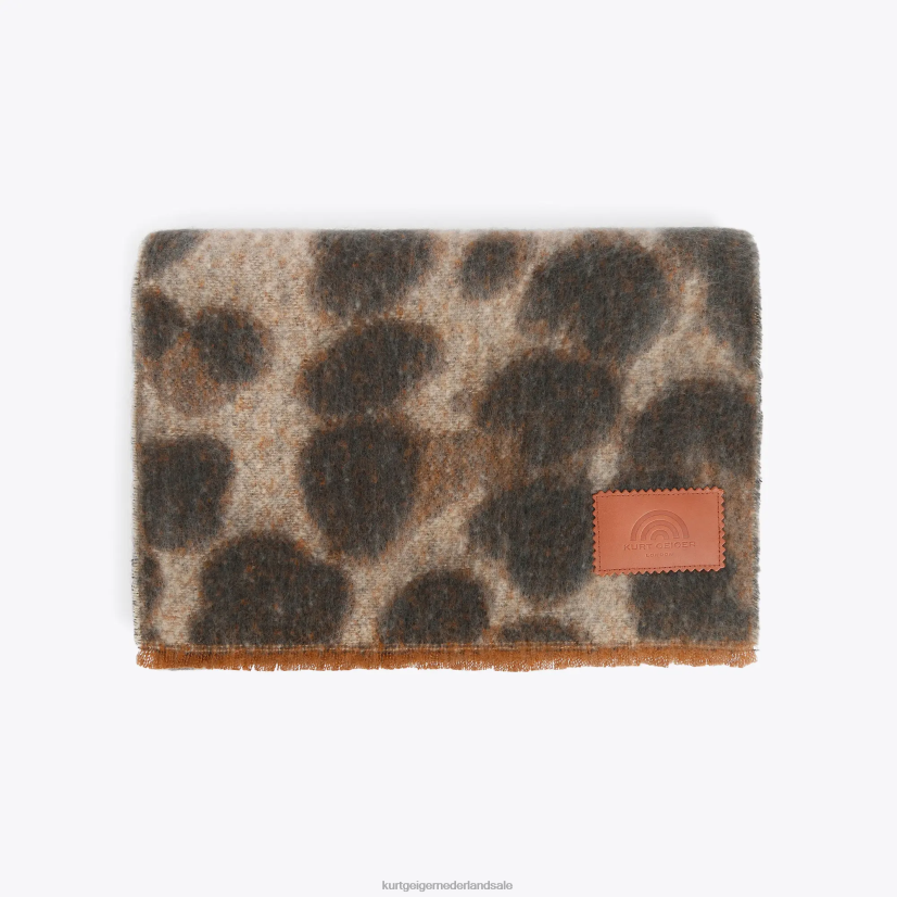 vrouwen Kurt Geiger N206R520 Londen garenverf sjaal midden bruin | accessoires