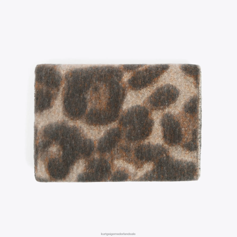 vrouwen Kurt Geiger N206R520 Londen garenverf sjaal midden bruin | accessoires