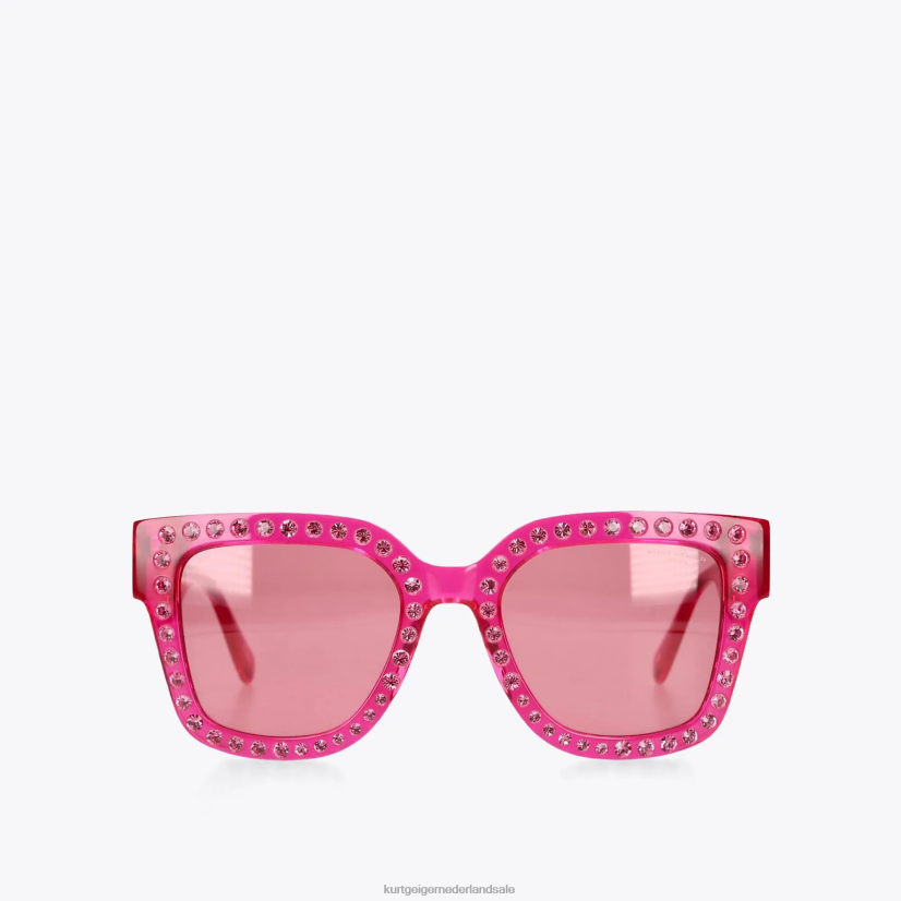 vrouwen Kurt Geiger N206R459 Londen juweel zonnebril fushia | accessoires