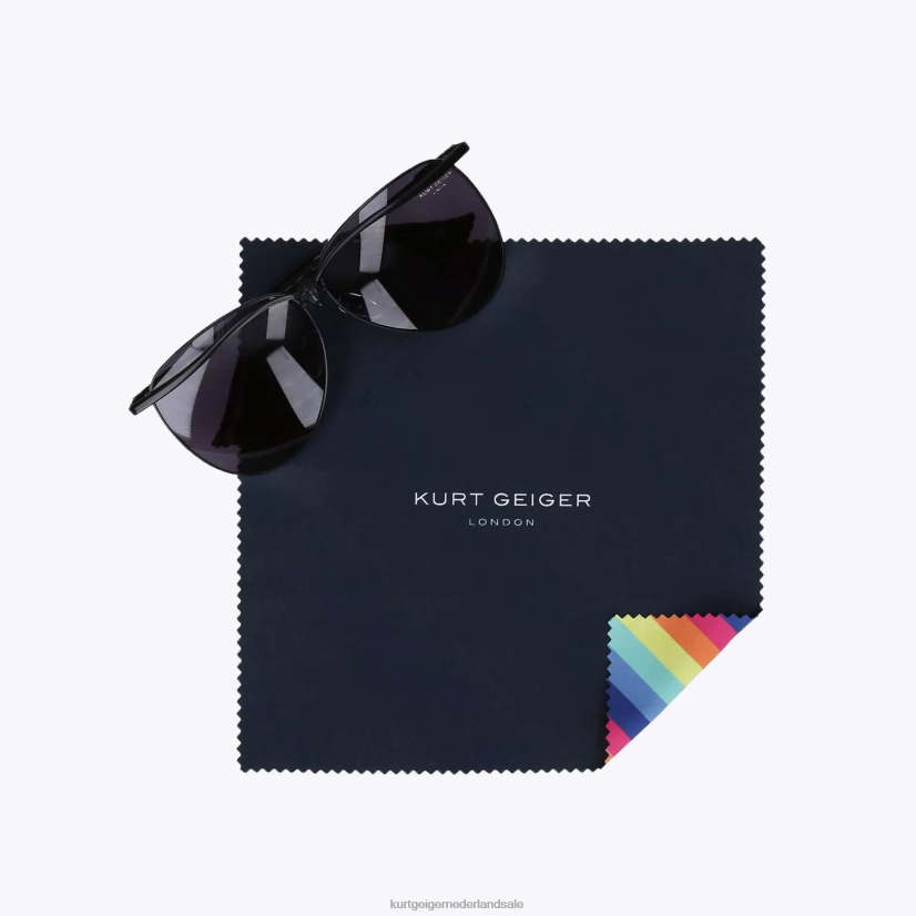 vrouwen Kurt Geiger N206R465 London Eagle pilotenzonnebril zwart | accessoires