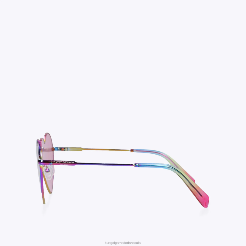 vrouwen Kurt Geiger N206R467 London metalen hartzonnebril metalen combinatie | accessoires