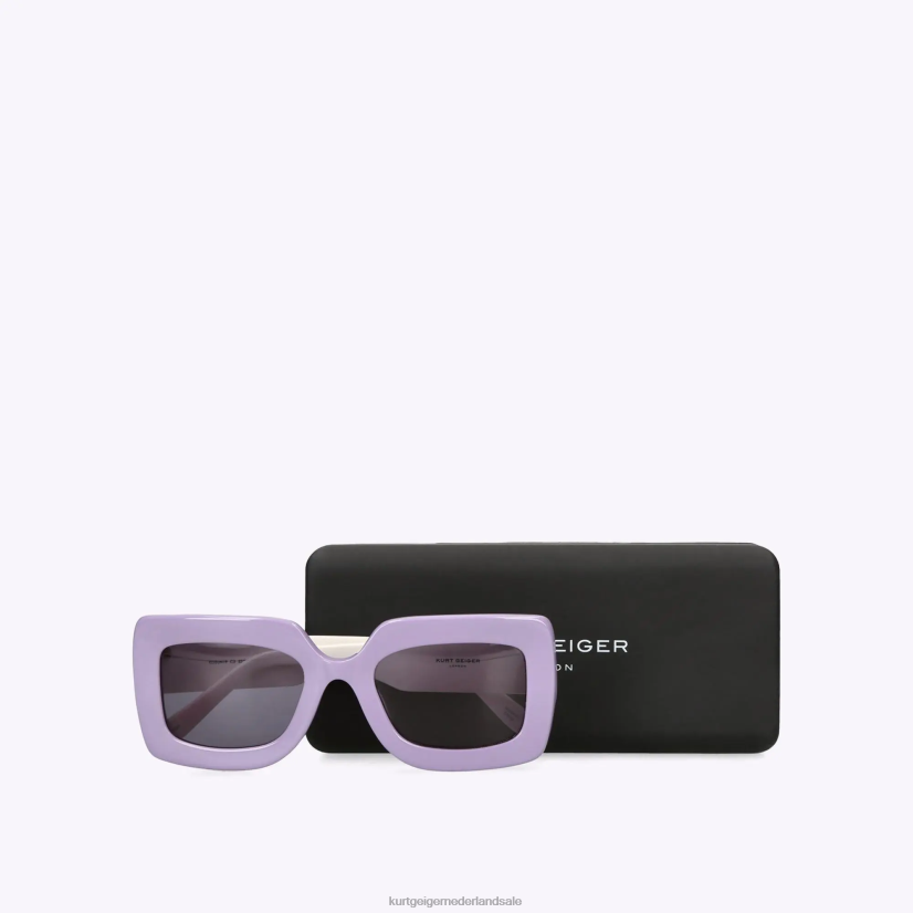 vrouwen Kurt Geiger N206R473 Londen kensington zonnebril lila | accessoires
