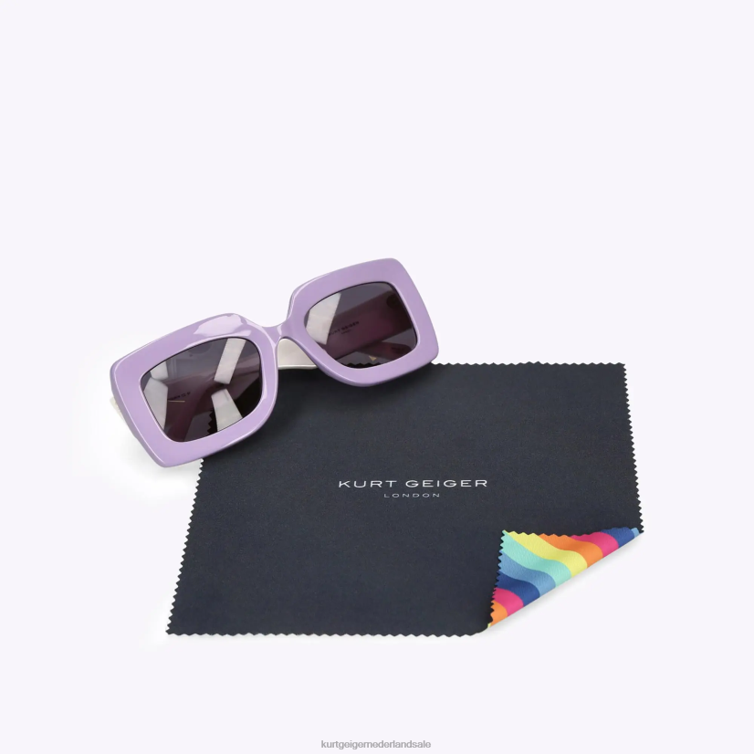 vrouwen Kurt Geiger N206R473 Londen kensington zonnebril lila | accessoires