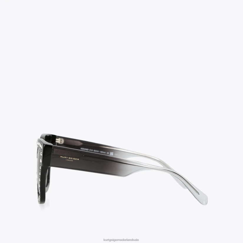 vrouwen Kurt Geiger N206R478 Londen juweel zonnebril zwart anders | accessoires