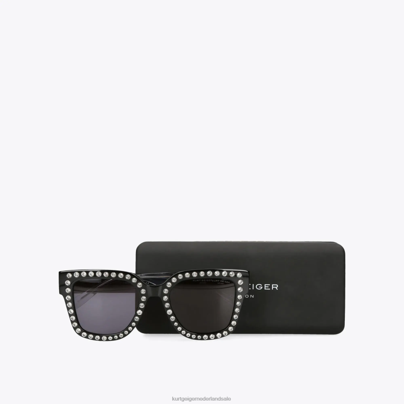 vrouwen Kurt Geiger N206R478 Londen juweel zonnebril zwart anders | accessoires