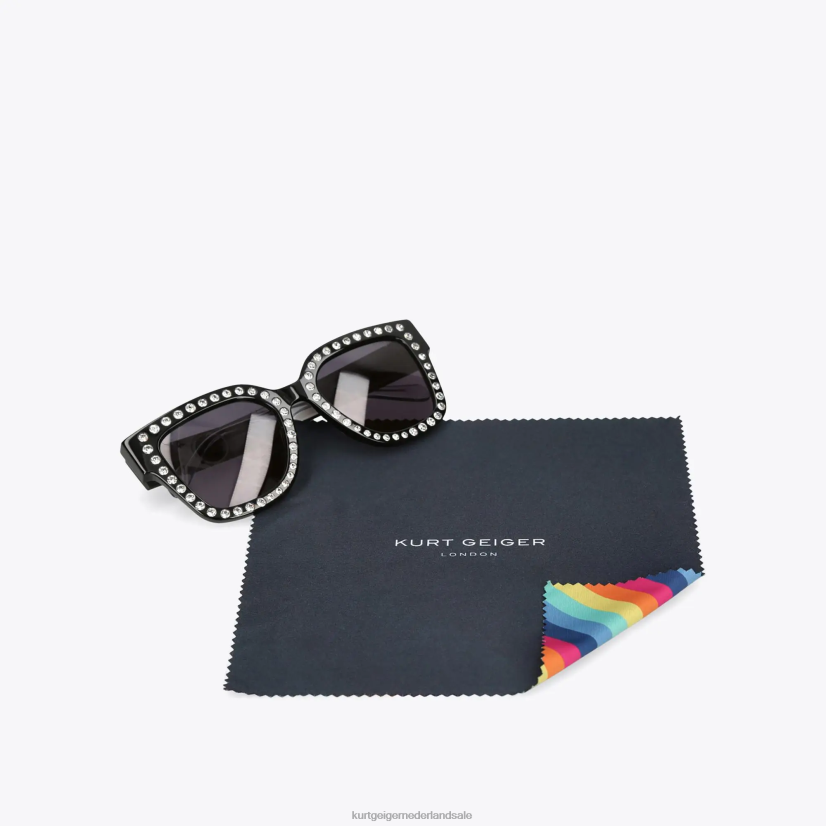 vrouwen Kurt Geiger N206R478 Londen juweel zonnebril zwart anders | accessoires