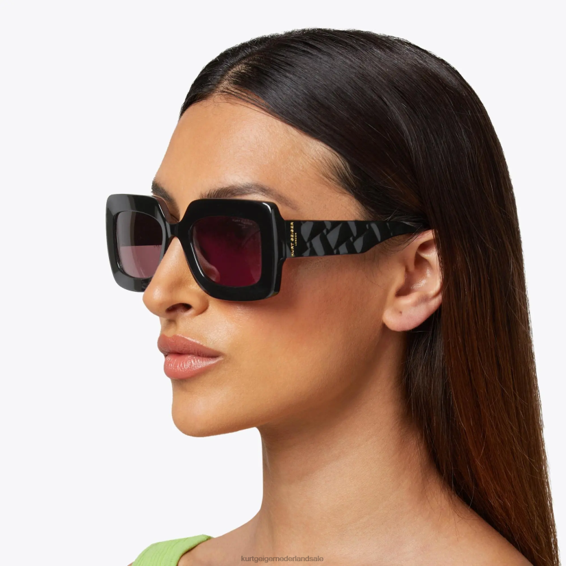 vrouwen Kurt Geiger N206R524 Londen kensington zonnebril zwart | accessoires