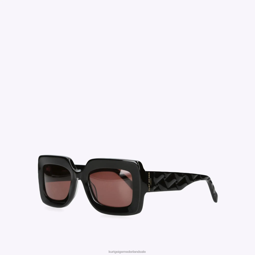 vrouwen Kurt Geiger N206R524 Londen kensington zonnebril zwart | accessoires