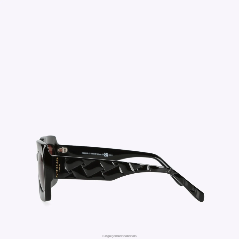 vrouwen Kurt Geiger N206R524 Londen kensington zonnebril zwart | accessoires