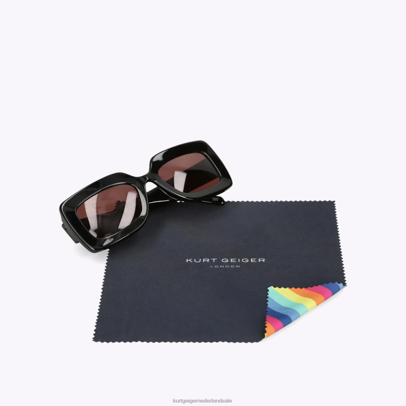 vrouwen Kurt Geiger N206R524 Londen kensington zonnebril zwart | accessoires